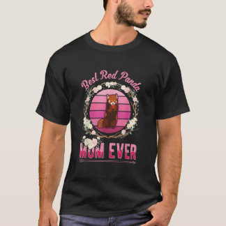 T-shirt Meilleure Maman de Panda Rouge de Tous les Temps