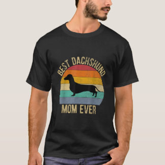 T-shirt Meilleure maman de teckel de tous les temps
