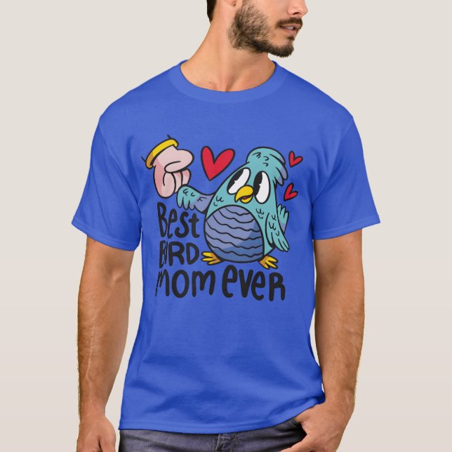 T-shirt Meilleure maman d'oiseau amour mères oiseaux mère  (Devant)
