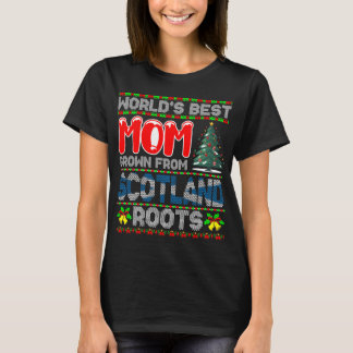 T-shirt Meilleure Maman du Monde Née en Écosse Cadeau de N