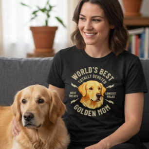 T-shirt Meilleure maman Golden Retriever du monde