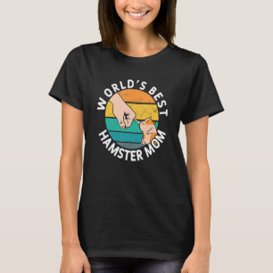 T-shirt Meilleure maman hamster rétro Drôles hamsters Anim