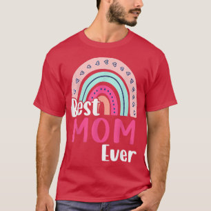 T-shirt Meilleure Maman Jamais Boho Arc-en-ciel Joyeux Fêt