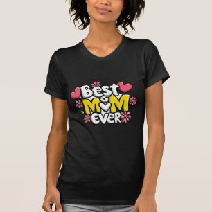 T-shirt Meilleure maman jamais - Kawaii Doodle Style avec