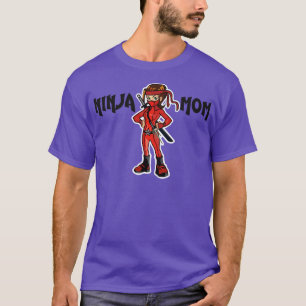 T-shirt Meilleure maman jamais mode Ninja allumé
