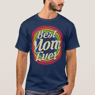 T-shirt Meilleure Maman Jamais Rétro Arc-en-ciel style déf