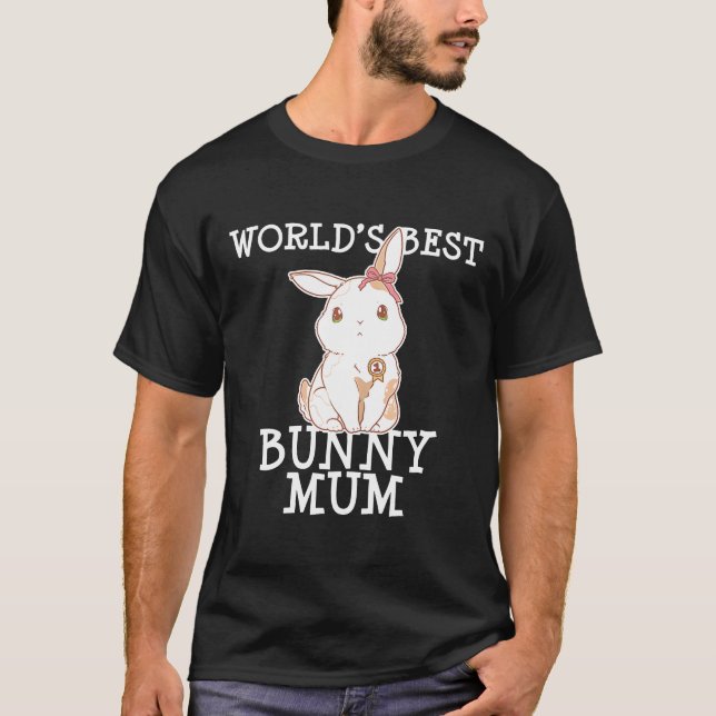 T-shirt Meilleure maman lapin Cool Pâques mignonne lapin L (Devant)