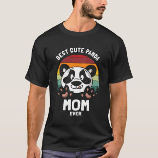 T-shirt Meilleure maman Panda jamais