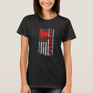 T-shirt Meilleure Maman Papa Pompière Bugg Ever Drapeau Am