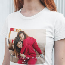 Meilleure Maman Personnalisée Photo & Texte Typogr