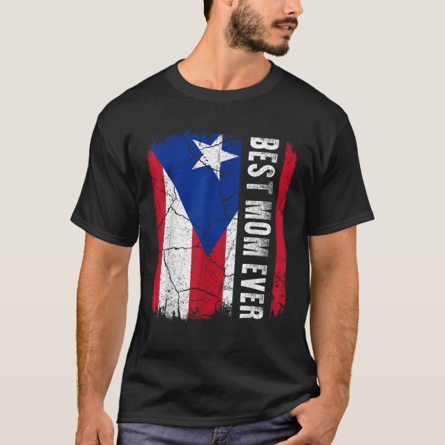 T-shirt Meilleure maman portoricaine jamais Porto Rico Dra (Devant)