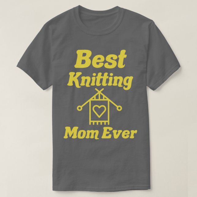T-shirt meilleure maman tricot jamais21 (Design devant)