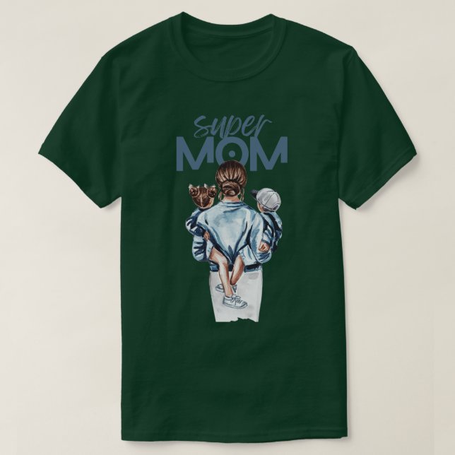 T-shirt meilleure maman tricot jamais 241 (Design devant)
