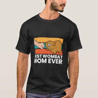 T-shirt Meilleure Maman Wombat Amour Wombats Australiens