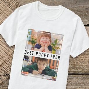 T-shirt Meilleure Mémé Grand-enfants 2 Collage de photos