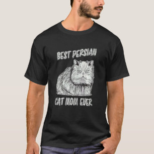T-shirt Meilleure mère de chat persan pour femmes Maman ch