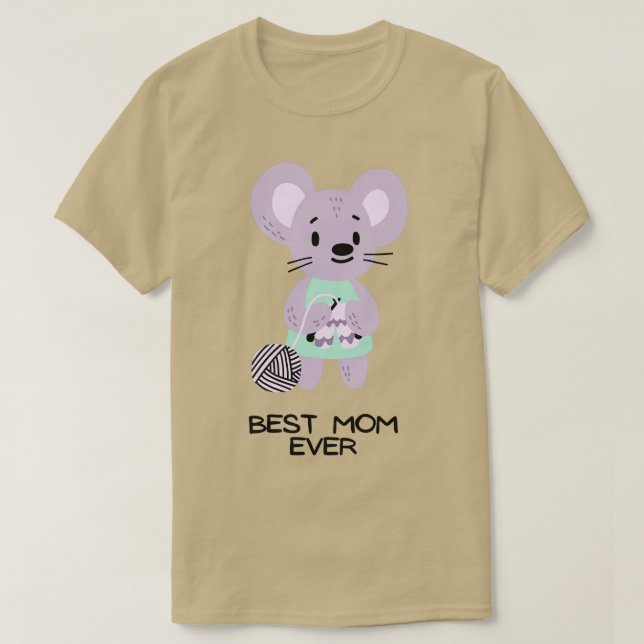 T-shirt meilleure mère de tricot jamais34 (Design devant)