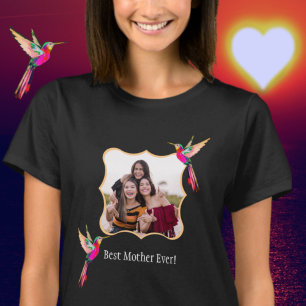 T-shirt Meilleure Mère Jamais ! Photo famille Colibri