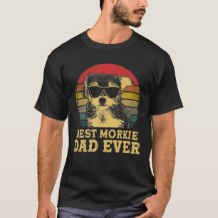 T-shirt Meilleure morpie Papa Ever Dog Lovers Rétro Vinta
