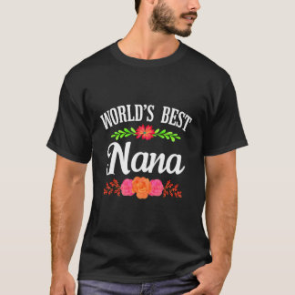 T-shirt Meilleure Nana Du Monde - Jolie Grand-Mère Chemise