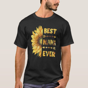 T-shirt Meilleure Nana Ever Fête des Mères Fleurs de Tourn