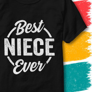 T-shirt Meilleure nièce jamais Citation Rétro Vintage Drôl