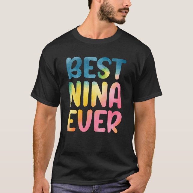 T-shirt Meilleure Nina Jour des Mères Nina (Devant)