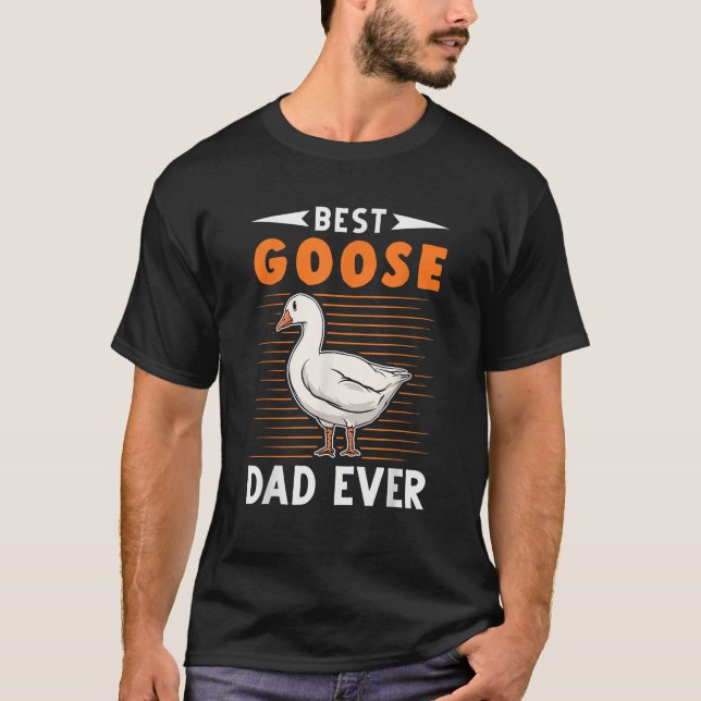 T-shirt Meilleure oie papa Jamais Goose fermier (Devant)