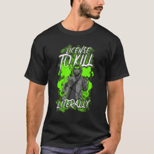T-shirt Meilleure personne Permis Exterminateur de lutte a