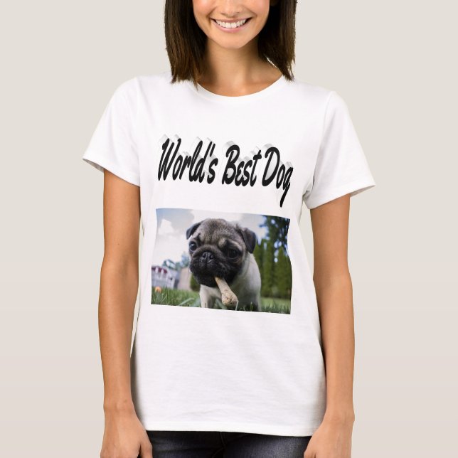 T-shirt Meilleure photo de chien  (Devant)