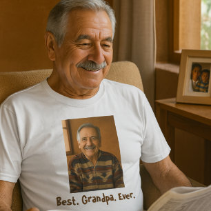 T-shirt Meilleure photo de famille de Grand-père