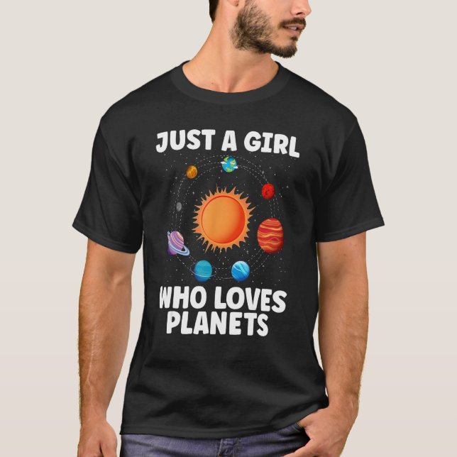 T-shirt Meilleure Planète Art Girls Enfants Système Solair (Devant)