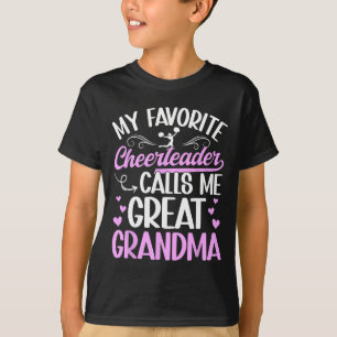 T-shirt Meilleure Pom-Pom Girl Arrière-Grand-Mère Encourag