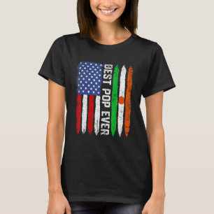 T-shirt Meilleure Pop Ever Fête des pères Niger Us Drapeau