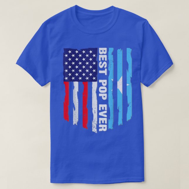 T-shirt Meilleure pop jamais American Somalie Drapeau Père (Design devant)