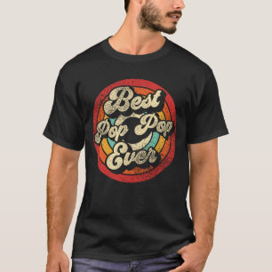T-shirt Meilleure Pop Pop Ever Funky Retro Grand-pa Vintag