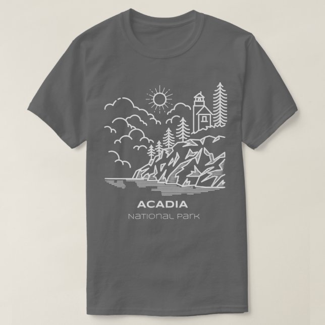 T-shirt Meilleure randonnée dans le parc national Acadia  (Design devant)