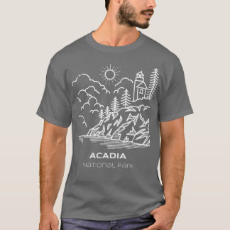 T-shirt Meilleure randonnée dans le parc national Acadia