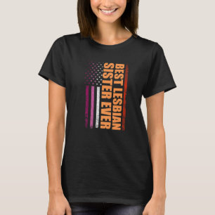 T-shirt Meilleure Soeur Lesbienne Ever Lgbt Gay pride Lesb