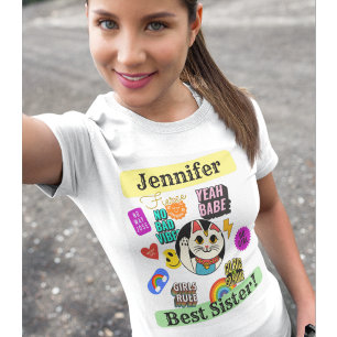 T-shirt Meilleure Soeur mignonne chats personnalisés aller