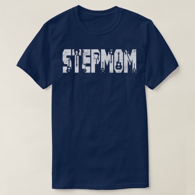 T-shirt Meilleure StepMom jamais guitare Guitare Guitaris (Design devant)