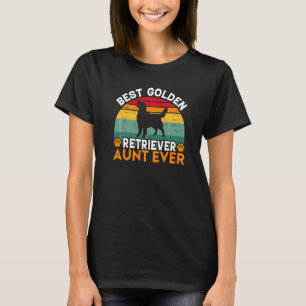 T-shirt Meilleure Tante D'Or Jamais Golden Retriever A