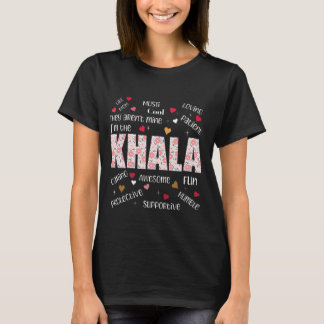 T-shirt Meilleure Tante Khala Jamais Comme Maman, mais Gla