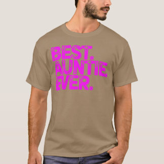 T-shirt Meilleure tante raffinée ie jamais rétro