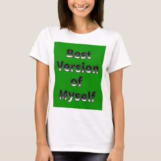 T-shirt Meilleure version de la conception de devis de mot