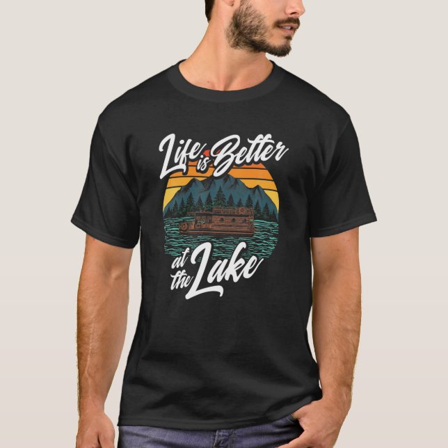 T-shirt Meilleure vie sur le lac T Shirt (Devant)