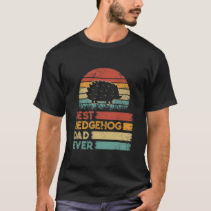 T-shirt Meilleure Vintage rétro Hérisson Papa Jamais Chemi