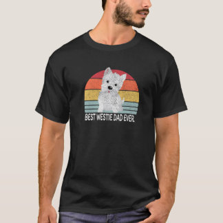 T-shirt Meilleure Westie Papa Ever West Highland Terrier D