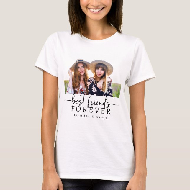 T-Shirt Meilleures Amies Pour Toujours (Devant)
