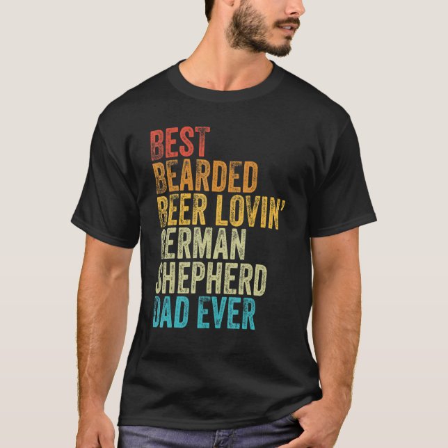T-shirt Meilleures bières alambiquées Lovin berger alleman (Devant)